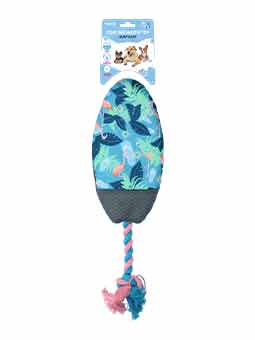 Chłodząca zabawka w kształcie deski surfingowej dla psa marki CoolPets, z solidnym sznurkiem do ciągnięcia, dostępna w sklepie John Dog.