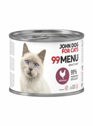 Puszka 200 g mokrej karmy dla kota 99 menu z kurczakiem.