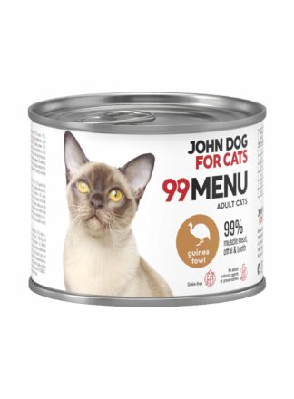Puszka 200 g mokrej karmy dla kota 99 menu z perliczką.