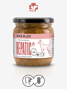 Dogs Plate karma mokra pełnoporcjowa Hepatic, wsparcie w chorobach wątroby, 360 g.