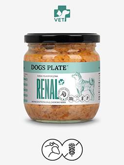 Dogs Plate karma mokra pełnoporcjowa Renal, wsparcie w przewlekłej chorobie nerek, 360 g, jagnięcina.