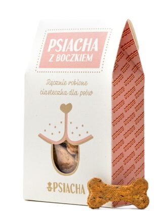 Pieczone Ciasteczka dla psa Boczek z wątróbką Psiacha 100g