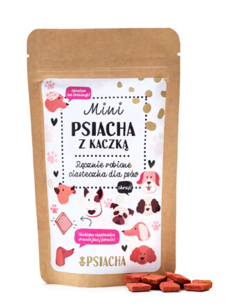 Pieczone Ciasteczka dla psa Kaczka z burakiem Mini Psiacha 80g