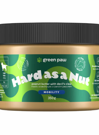 Masło orzechowe dla psa Green Paw Hard as Nut z czarcim pazurem 350g