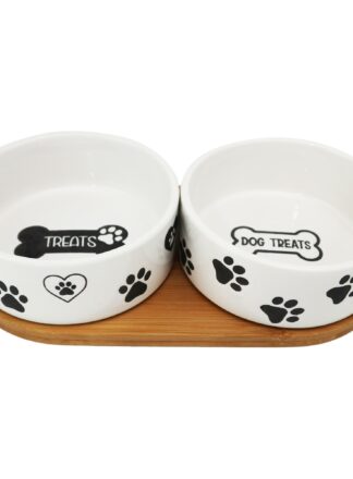 Komplet dwóch misek ceramicznych dla psa IDA