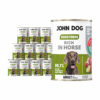 Zestaw 12 puszek mokrej karmy dla psa John Dog Good Form, 400 g, bogata w koninę, dla dorosłych psów wszystkich ras.
