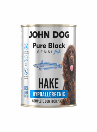 Puszka 400 g mokrej karmy dla psa Pure Black Sensi Fish z morszczuka.