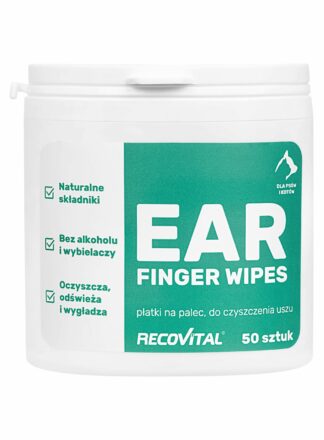Płatki do uszu Recovital Ear Finger Wipes w opakowaniu 50 sztuk.