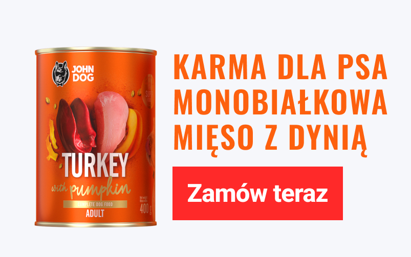 Monobiałkowa karma mokra dla psa Indyk z dynią Pumpkin Line