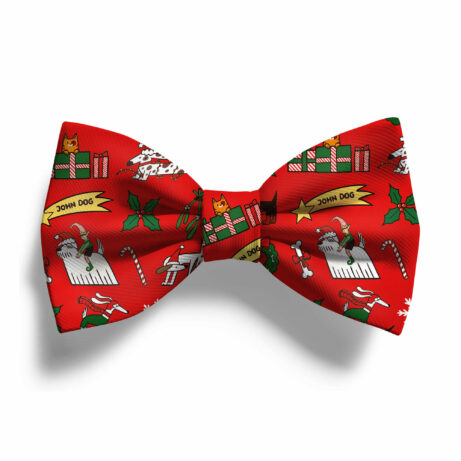 Muszka świąteczna w czerwonym kolorze.