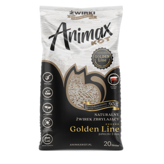 Naturalny żwirek zbrylający dla kota AnimaxKot. Worek 20 litrów.