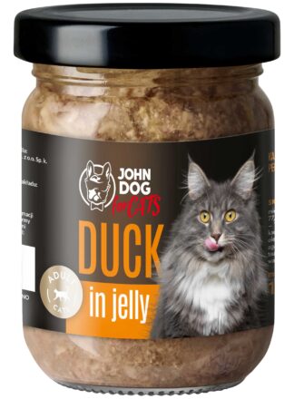 Karma mokra dla kota Kaczka Galaretka John Dog for Cats 6x100 g