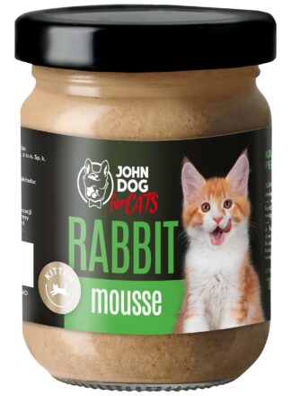 Karma mokra dla kociąt Królik Mus John Dog for Cats 6x100 g