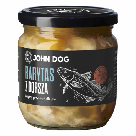Przysmak pies rarytas premium dorsz 380g John Dog