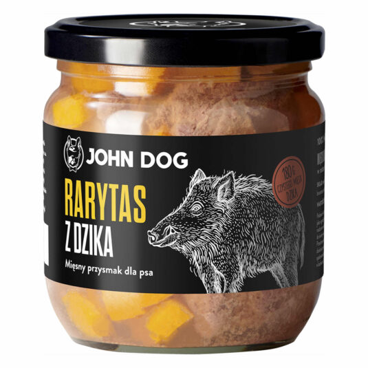 Przysmak pies rarytas premium dzik 380g John Dog