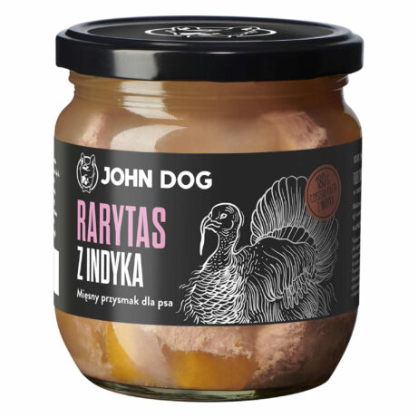 Przysmak pies rarytas premium indyk 380g John Dog