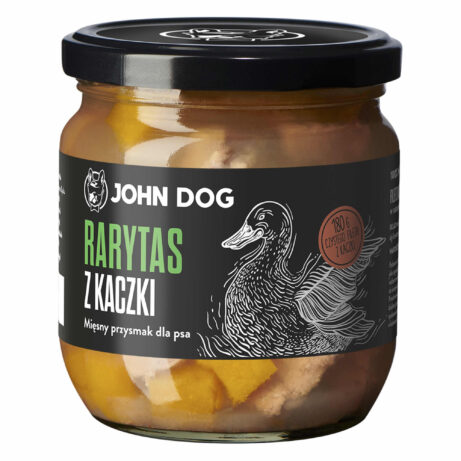 Przysmak pies rarytas premium kaczka 380g John Dog