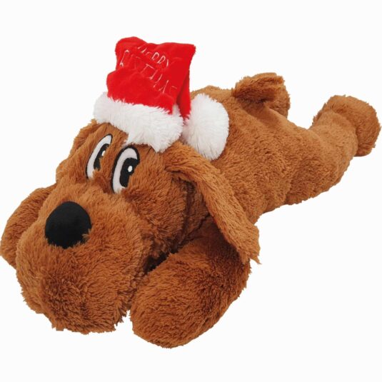 Świąteczna zabawka dla psa pluszowy piesek 42 cm