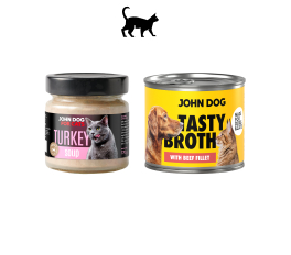 Zupy dla kota marki John Dog