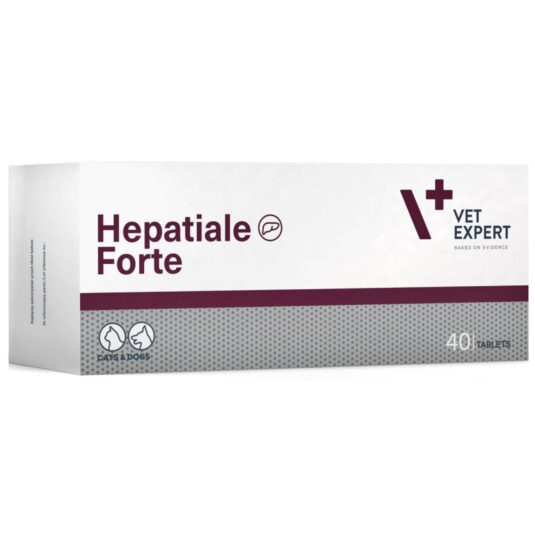 Suplement na wątrobę dla psów i kotów Hepatiale Forte VET EXPERT 40 tabl.