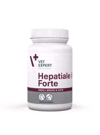Suplement na wątrobę dla psów małych ras i kotów Hepatiale Forte VET EXPERT 40 kaps.