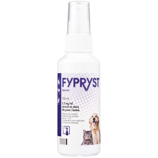 Spray dla psa i kota na kleszcze i pchły Fypryst 100 ml