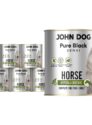 Zestaw 6 x 800 g mokrej karmy monobiałkowej dla psa John Dog Pure Black Sensi Horse Hypoallergenic.