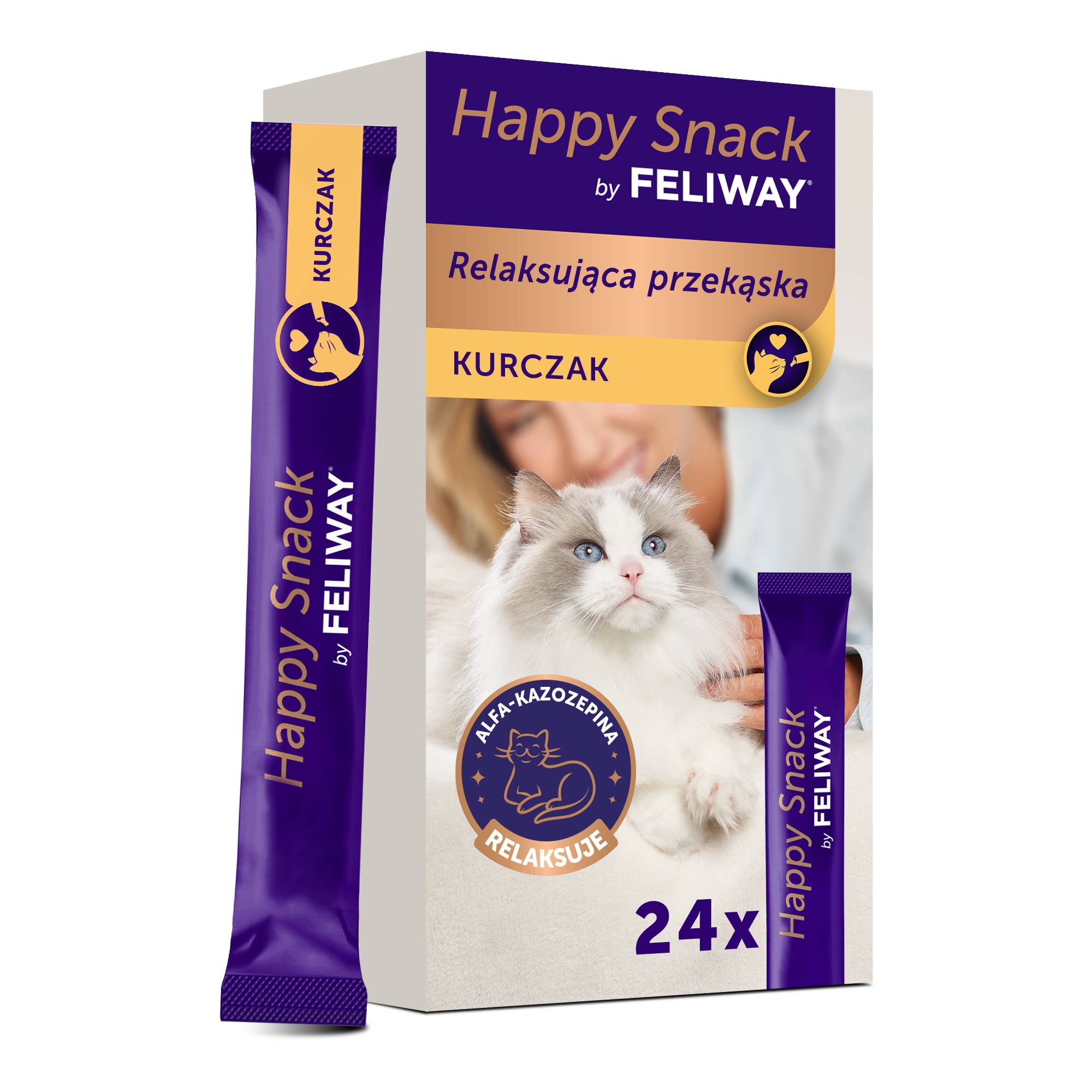 Happy Snack FELIWAY przysmak dla kota 24x15g.