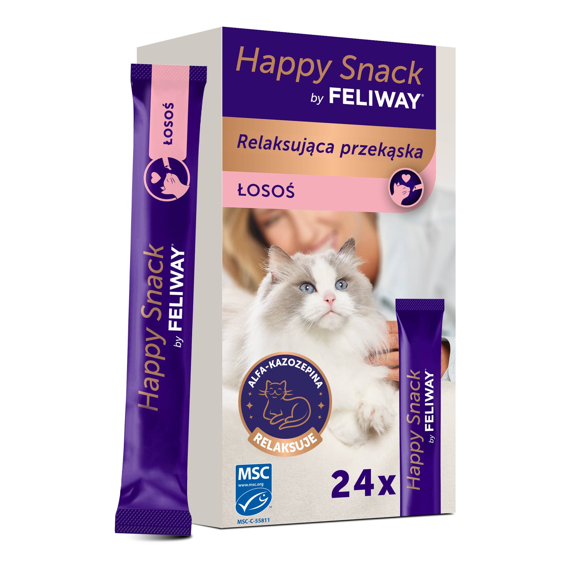 Happy Snack FELIWAY przysmak dla kota 24x15g.